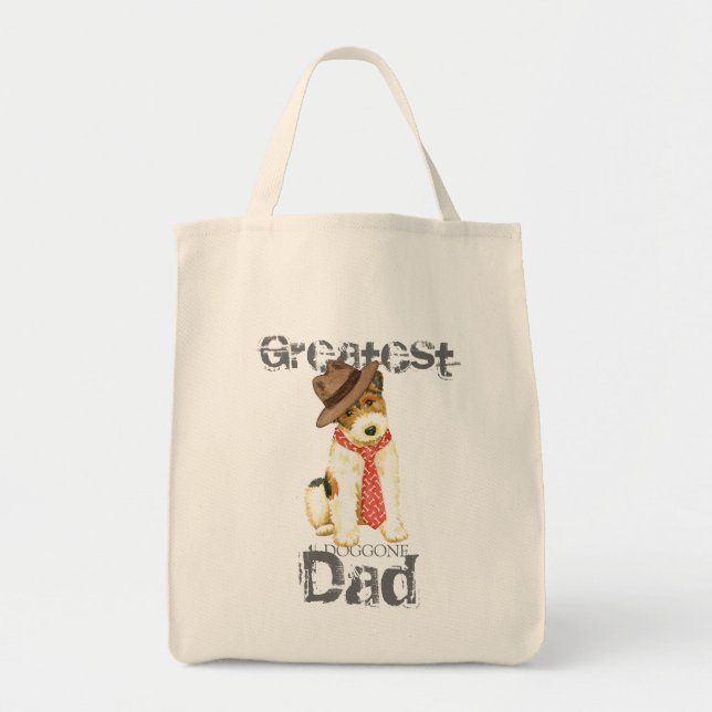 Wire Fox Terrier Dad Tote Bag (Front)