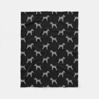 Wire Fox Terrier Dog Silhouettes Pattern