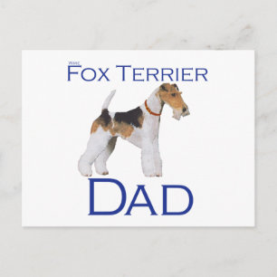 Wire Fox Terrier Father's Day Postcard