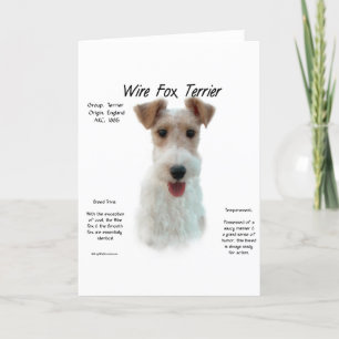 Wire Fox Terrier History Design Card