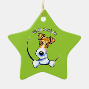 Wire Fox Terrier IAAM Ceramic Tree Decoration