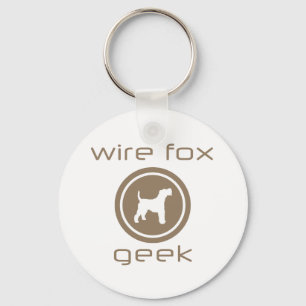 Wire Fox Terrier Key Ring