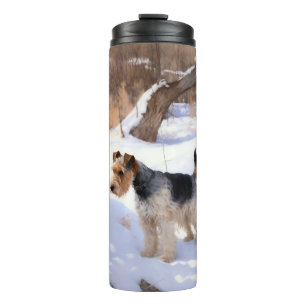 Wire Fox Terrier Let It Snow Christmas  Thermal Tumbler