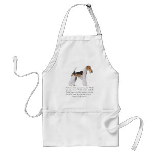 Wire Fox Terrier Memory / Dedication MALE Standard Apron