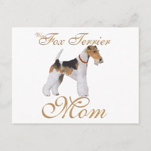 Wire Fox Terrier Mother's Day Postcard