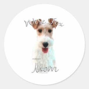 Wire Fox Terrier Mum 2 Classic Round Sticker