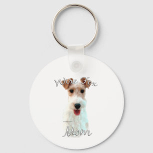 Wire Fox Terrier Mum 2 Key Ring