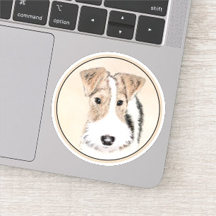 Wire Fox Terrier Painting - Cute Original Dog Art