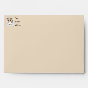 Wire Fox Terrier Painting - Cute Original Dog Art Envelope