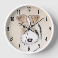 Wire Fox Terrier Painting - Cute Original Dog Art