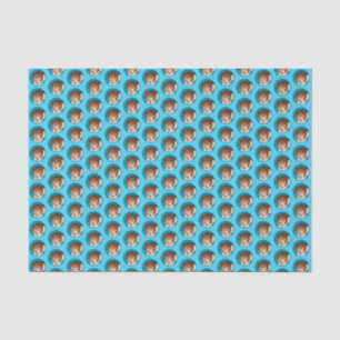 Wire Fox Terrier Puppy Painting - Original Dog Art Tissue Paper
