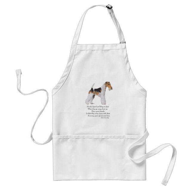 Wire Fox Terrier Rainbow Bridge Standard Apron (Front)