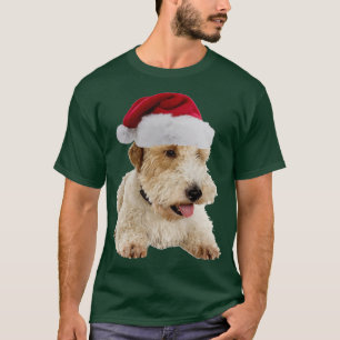 Wire Fox Terrier Santa Claus Merry Christmas  T-Shirt