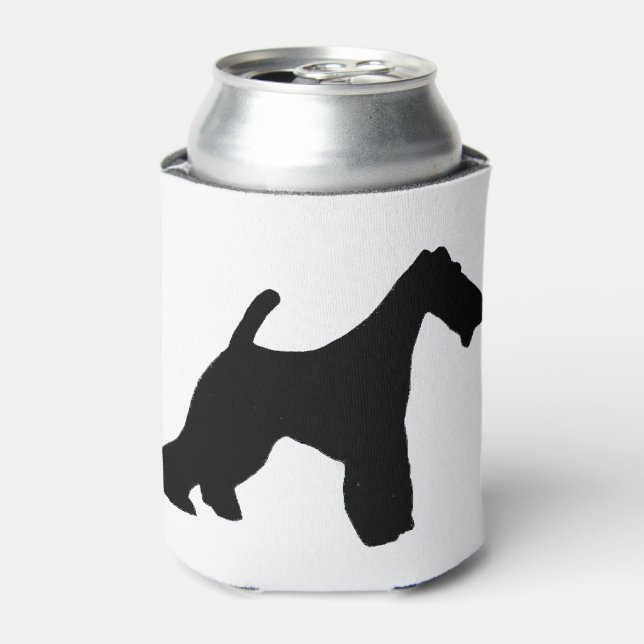 Wire Fox Terrier silo black.png Can Cooler (Can Front)