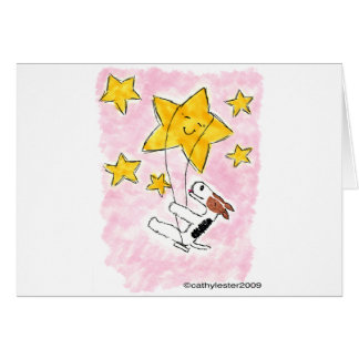 Wire fox terrier swingin' on a star