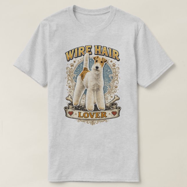 Wire Fox Terrier T-Shirt (Design Front)