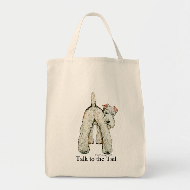 Wire Fox Terrier Tail Tote Bag (Front)