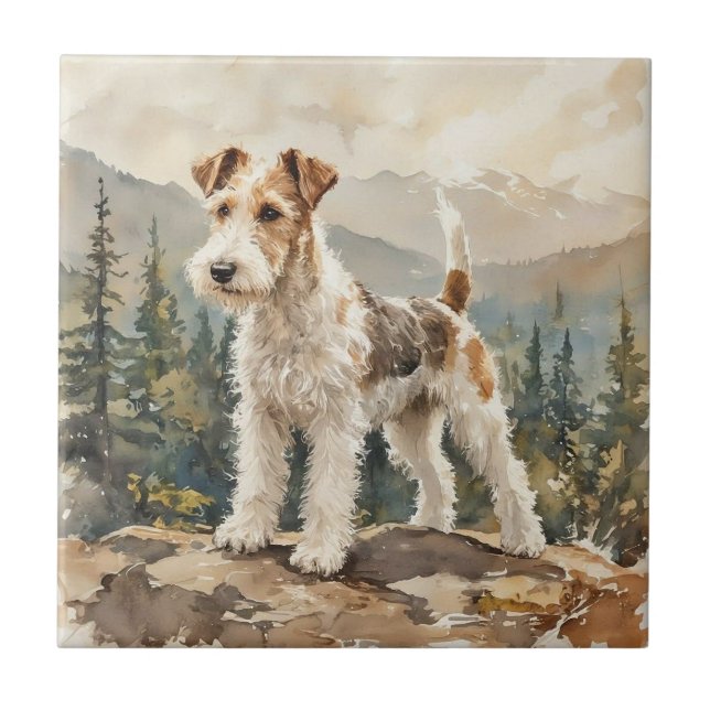 Wire Fox Terrier Tile (Front)
