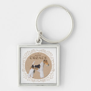 Wire Fox Terrier Treats! Key Ring