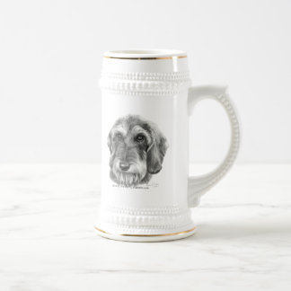 Wire-Haired Dachshund Beer Stein