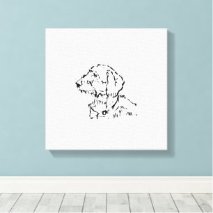 Wire Haired Dachshund Dog Parent Canvas Print