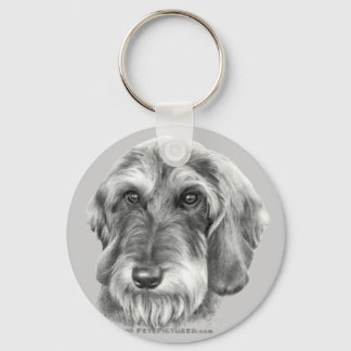 Wire-Haired Dachshund Key Ring