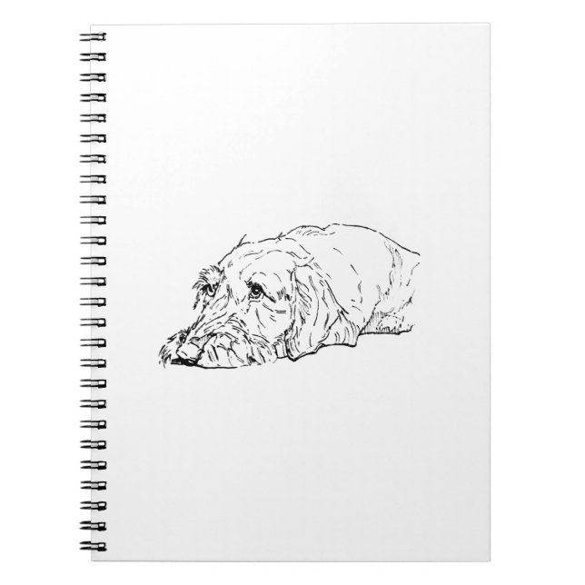 Wire Haired Dachshund Notebook Gift (Front)