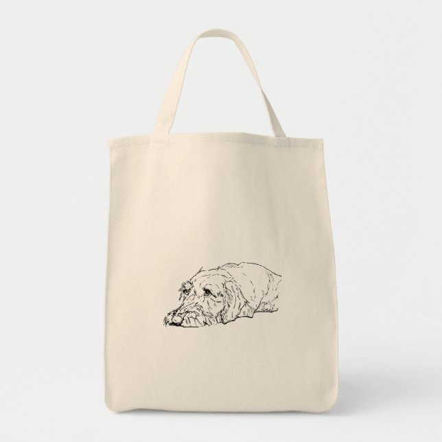 Wire Haired Dachshund Tote Bag (Front)