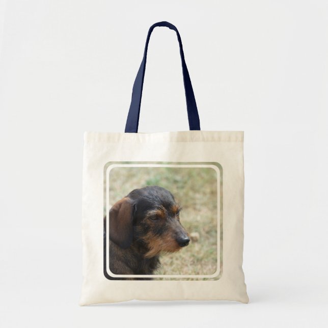 Wire Haired Daschund Dog Tote Bag (Front)