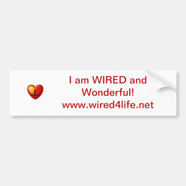 WIRED bumpersticker Bumper Sticker (Front)