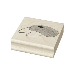 Wired Computer Mouse Tech Techie Electronics Nerd Rubber Stamp