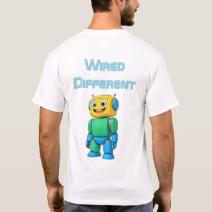 Wired Different Bold Robot shirt