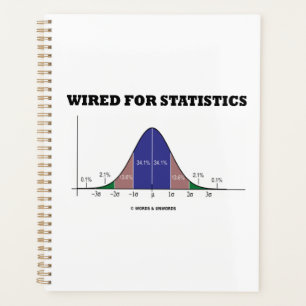 Wired For Statistics Stats Bell Curve Humour Planner