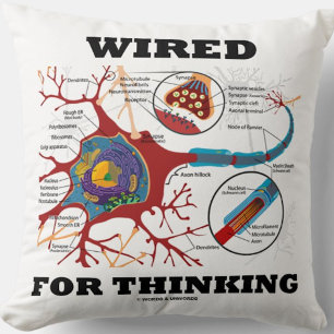 Wired For Thinking Neuron Synapse Neuropsychology Cushion