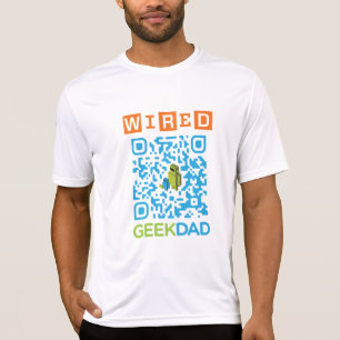 Wired Geek Dad QR Code T-Shirt