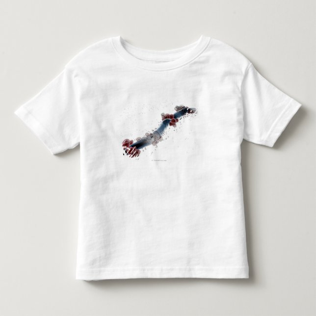 Wireframe microscopic view of candida albicans toddler T-Shirt (Front)