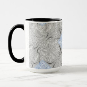Wireframe pattern 08.B White BG Mug