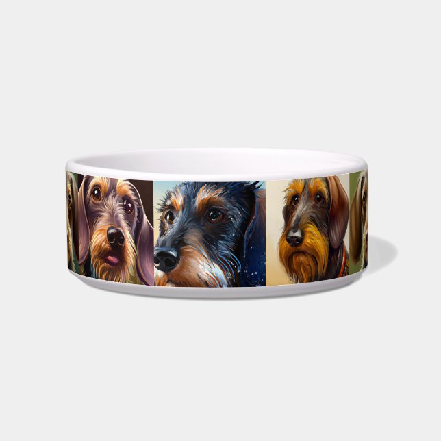 Wirehair Dachshund Bowl (Right)