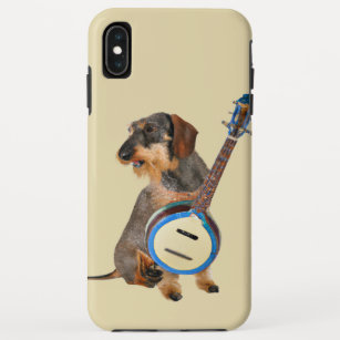 Wirehair Dachshund Playing Banjo Case-Mate iPhone Case