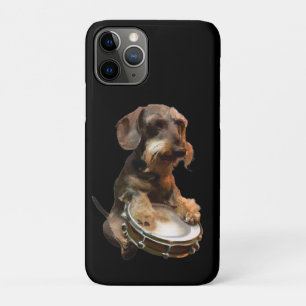 Wirehair Dachshund Playing Drums Case-Mate iPhone Case