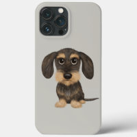 Wirehaired Dachshund | Cute Cartoon Dog Teckel