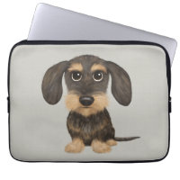 Wirehaired Dachshund | Cute Cartoon Dog Teckel