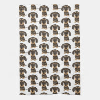 Wirehaired Dachshund | Cute Teckel Dog Patterned