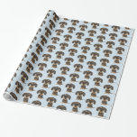 Wirehaired Dachshund | Cute Teckel Dog Patterned Wrapping Paper<br><div class="desc">Wirehaired Dachshund Patterned Gift Wrap for Any Occasion. Teckel lover's wrapping paper,  great for birthdays,  anniversaries,  congratulations and more. Any wire haired Doxie lover will appreciate the thoughtfulness that went into wrapping their special gift with this original pattern gift wrap.</div>