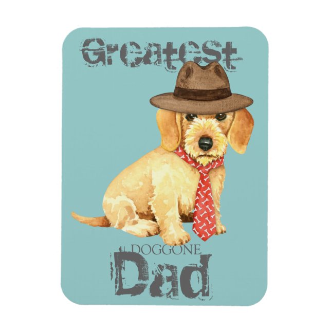 Wirehaired Dachshund Dad Magnet (Vertical)