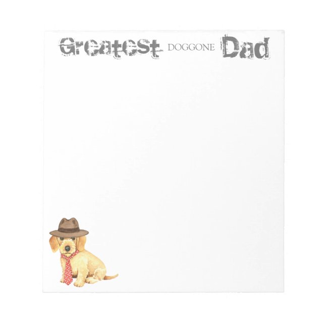 Wirehaired Dachshund Dad Notepad (Front)