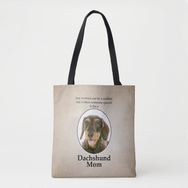 Wirehaired Dachshund Mum Tote (Front)