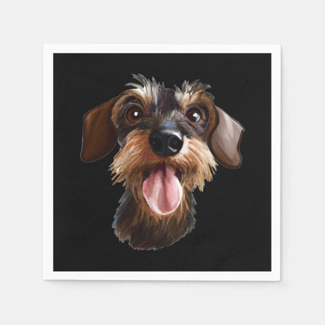 Wirehaired Dachshund Napkin (Front)