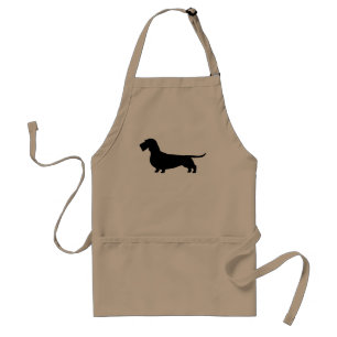 Wirehaired Dachshund Silhouette Wiener Dog Lover's Standard Apron
