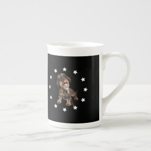 Wirehaired Dachshund Singer Bone China Mug
